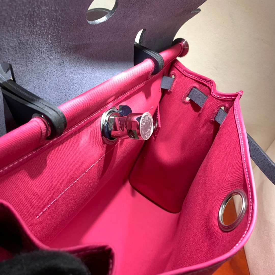 에르메스 에르백31 로즈 익스트림 인디고블루 은장